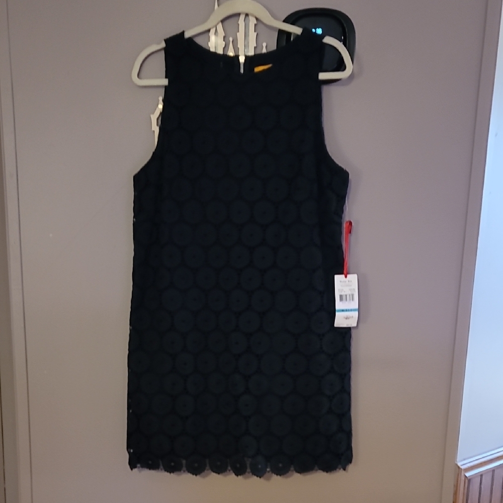Blue Sheath Mini Dress with Crew Neck for Cocktail